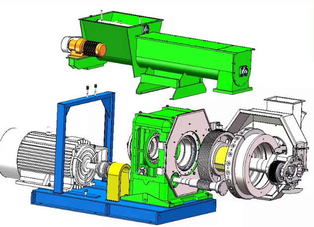 Μηχανή 3 μύλων σβόλων βιομαζών CPM 2ton/H